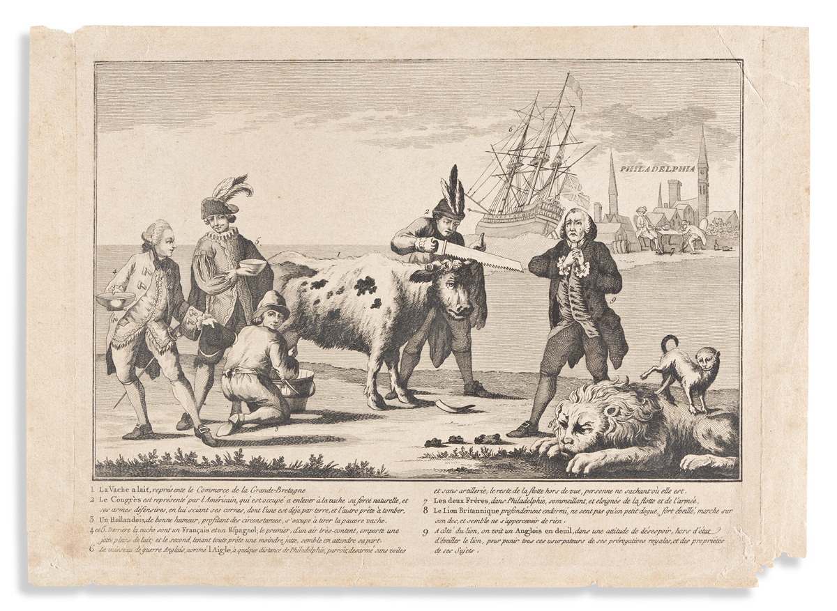 (REVOLUTION.) [A Picturesque View of the State of the Nation for 1778.]